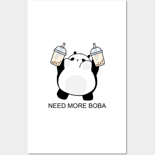 Chubby Little Panda Needs More Boba! Posters and Art